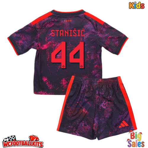 Bayern Munich Josip Stanisic #44 Replica Third Stadium Kit for Kids 2026-27 Short Sleeve (+ pants)